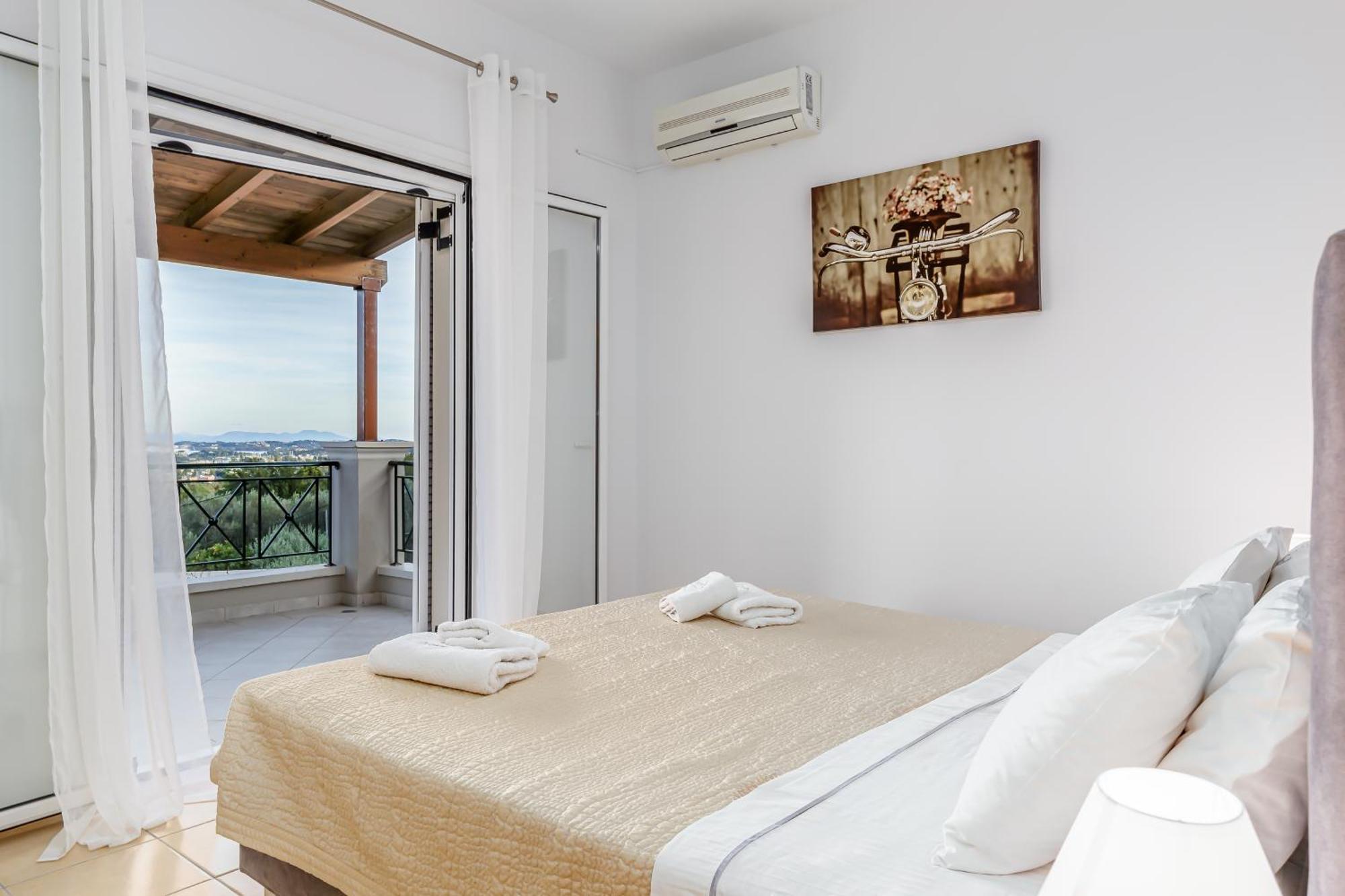Villa Olivia Corfu - Amazing Sea-View 3 Bedroom Villa With A Pool Gazátika Kültér fotó